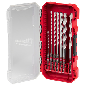 Milwaukee Multi-material Drill Bit Sets 7 Piece Carbide Tipped 5/32 - 3/8 in 1/4 in Hex Shank