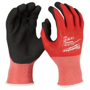 Milwaukee SMARTSWIPE™ Nitrile-dipped Work Gloves Small Red<multisep/>Black