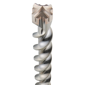 Milwaukee 4-Cutter Hammer Drill Bits 1 x 17 in Carbide SDS Max® Shank 45/64 in