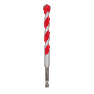 Milwaukee Carbide Tip Hammer Drill Bits 1/4 x 4 in Carbide Tipped Quick-change Hex Shank 1/4 in