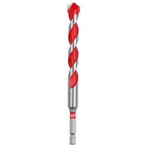 Milwaukee Carbide Tip Hammer Drill Bits 1/2 x 6 in Carbide Tipped Quick-change Hex Shank 1/4 in
