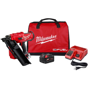 Milwaukee M18™ FUEL™ Framing Nailer Kits Cordless 30 deg Clipped Head Nails and Full Round Offset Head Nails
