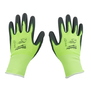 Milwaukee SMARTSWIPE™ Polyurethane-dipped Gloves XL High Visibility Yellow<multisep/>Black