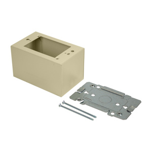 Wiremold 2400 Raceway Device Boxes 1 Gang 2-3/4 in Ivory