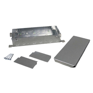 Wiremold Omnibox® 880 Series Shallow Floor Boxes Metallic 3 Gang Flush
