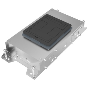 Wiremold RFB® Series Rectangular Above-grade Recessed Floor Boxes Metallic 2 Gang