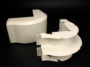 Wiremold 40N2 Raceway External Elbows 90 deg White Snap-on