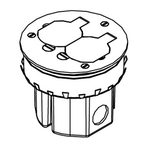 Wiremold 861 Series Single Service Floor Boxes