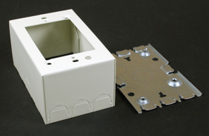 Wiremold 500/700 Raceway Boxes 1 Gang 2-3/4 in White
