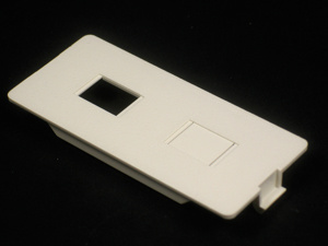 Wiremold 5507RJ Series Dual RJ11/RJ45 Connector Raceway Faceplates