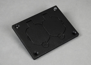Wiremold Omnibox™ Series Cover Plates 3.156 in x 4.182 in Aluminum Metallic