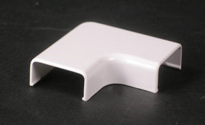 Wiremold 2800 Raceway Flat Elbows 90 deg White PVC Snap-on