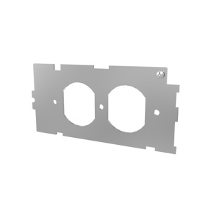 Wiremold RFB Floor Box Device Plates Steel Metallic 2 Gang
