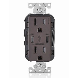 Leviton Decora® USB Duplex Combination Devices 15 A
