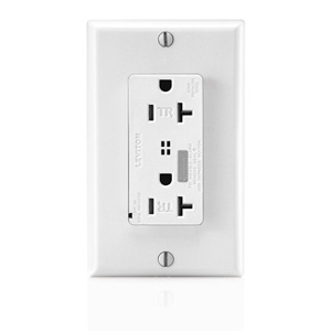 Leviton T7380 Surge Protection Duplex Receptacles 20 A Commercial Specification Grade White