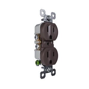 Pass & Seymour 3232-TR Series Duplex Receptacles 15 A 125 V Brown