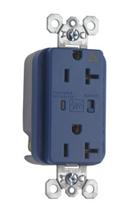 Pass & Seymour IG5362 Series Duplex Receptacles 20 A 125 V Blue