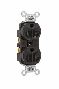 Pass & Seymour TR5362 Series Duplex Receptacles 20 A 125 V Black