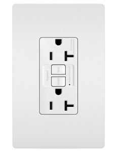 Pass & Seymour Plugtail® PT2097 Series Duplex GFCIs 20 A 5-20R White Tamper-resistant