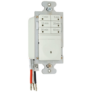 Pass & Seymour RT1 Series Timer Switch Digital 7-Button Light Almond