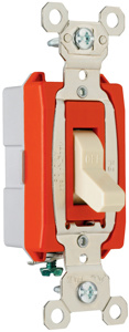 Pass & Seymour SPST Toggle Light Switches 20 A 120/277 V Light Almond