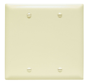 Pass & Seymour Standard Blank Wallplates 2 Gang Gray Nylon Box