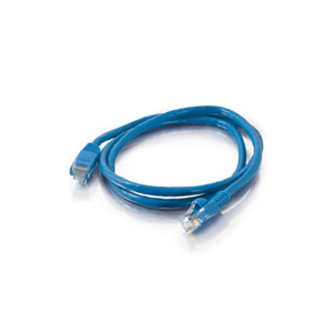 Legrand Quiktron Cat5e Patch Cords Unshielded RJ45, Booted 3 ft 24/4PR Blue