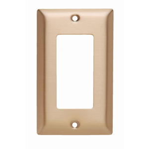 Pass & Seymour Standard Decorator Wallplates 1 Gang Bronze Bronze Device