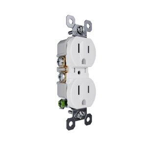 Pass & Seymour 3232-TR Series Duplex Receptacles 15 A 125 V White