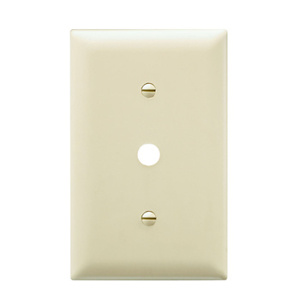 Pass & Seymour Standard Coax Wallplates 1 Gang 0.406 in Brown Nylon Strap
