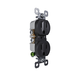 Pass & Seymour 3232-TR Series Duplex Receptacles 15 A 125 V Black