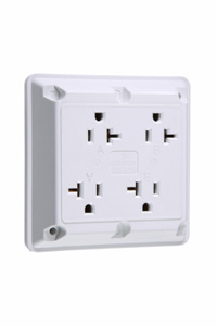 Pass & Seymour Quadruplex Receptacles 20 A 125 V White