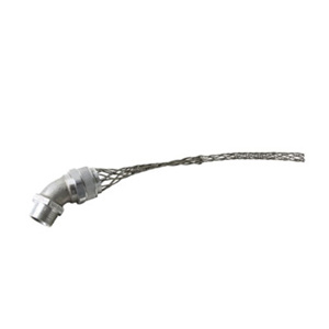 Pass & Seymour Deluxe Series Meshed Strain Relief 45 Degree Cord Connectors Male Connector 1/2 in 0.500 - 0.625 in Closed Mesh, Multi-weave