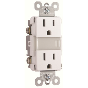 Pass & Seymour Radiant® NTL885 Series Combination Devices 15 A 120/125 V Duplex/Nightlight 5-15R