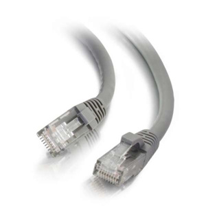 Legrand Quiktron Cat6 Patch Cords Unshielded RJ45, Booted 3 ft Gray