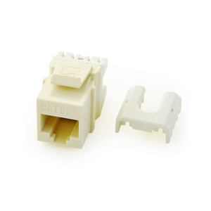 Pass & Seymour WP3476 On-Q Series Quick Connect Keystone Jack Inserts Light Almond RJ45 Cat6