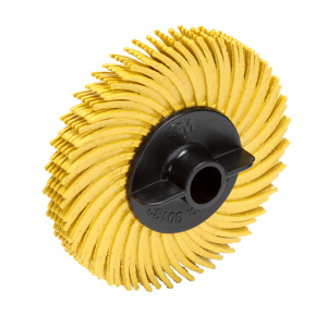 3M Bristle Discs Yellow 2 in 80 Ceramic Scotch-Brite™ RB-ZB Center Hole 3/8 in