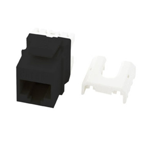 Pass & Seymour WP3475 On-Q Series Quick Connect Keystone Jack Inserts Black RJ45 Cat5e
