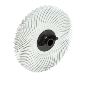 3M Bristle Discs White 3 in 120 Ceramic Scotch-Brite™ Center Hole 3/8 in
