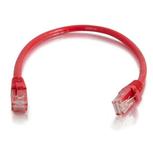 576-130-008 PC-8FT-CAT6-RED BOOTED
