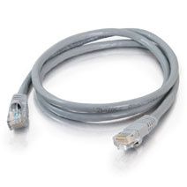 Legrand Quiktron Cat6 Patch Cords Unshielded RJ45, Booted 10 ft Gray