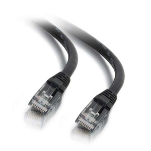 Legrand Quiktron Cat6 Patch Cords Unshielded RJ45, Booted 2 ft Black