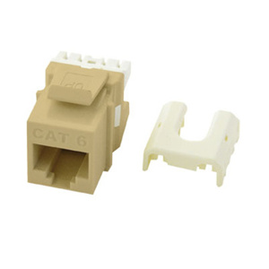 Pass & Seymour WP3476 On-Q Series Quick Connect Keystone Jack Inserts Ivory RJ45 Cat6