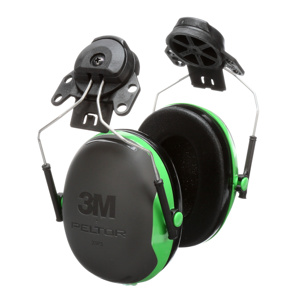 3M Peltor™ X-series Cap-mount Earmuffs Green<multisep/>Black