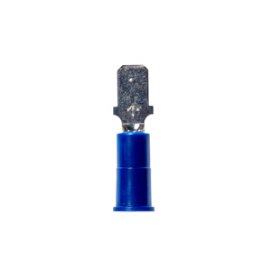3M Male Insulated Disconnects 14 AWG Butted Blue Vinyl