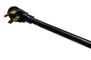 Southwire SRDT Round Range Cord 4 Conductor 50 A 125/250 V 8/2<multisep/> 6/2 6 ft Black Right Angle 14-50P