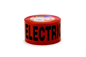 3M Underground Hazard Tape Red 3 in x 1000 ft Caution Buried Electric Line Below