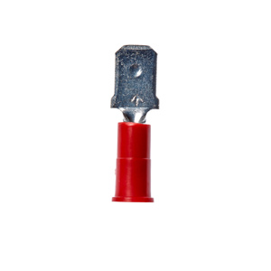 3M Male Insulated Disconnects 18 AWG Butted Red Vinyl