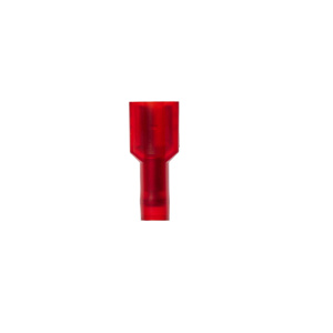 3M Female Insulated Disconnects 22 - 18 AWG Butted Barrel Red Nylon