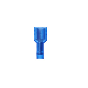 3M Female Insulated Disconnects 16 - 14 AWG Butted Barrel Blue Nylon